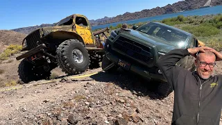 This Truck is about to Roll Down a Ravine!