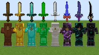 Which armor is stronger in Minecraft? Experiment