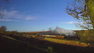 Last day of 2017 on the NYMR with 44806 and 76079 - 4K UHD