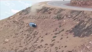RACE CAR GOES OVER CLIFF - 3 ANGLES / AMAZING CRASH! - UPDATE