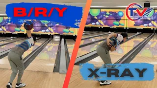 2-handed vs 1-handed Strike Challenge! Feat. Roto Grip Hustle X-Ray and B/R/Y