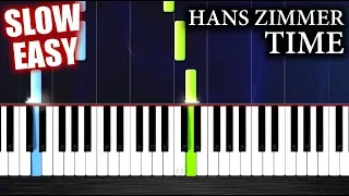 Hans Zimmer - Time - SLOW EASY Piano Tutorial by PlutaX