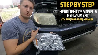 How to Remove and Replace 4th Gen (2003-2009) 4Runner Headlights