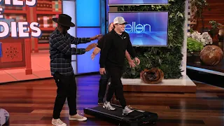 Ellen Gives Andy a Fast Walking Trivia Test