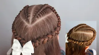 Красивая #Прическа для школы / #прически на длинные волосы