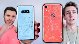 Samsung Galaxy S10e vs iPhone XR Drop Test