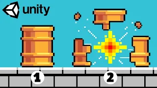 Break Apart and Explode 2D  Game Objects in Unity! | Game Dev Tutorial
