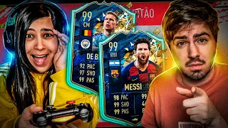 QUEM CONSEGUE MAIS TOTS VENCE! BATALHA DE FUT DRAFT - DESAFIO DA TREINADORA #02