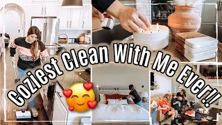 ULTRA COZY FALL CLEAN WITH ME 2022 🍁 Super Relaxing Cleaning Motivation + Homemaking
