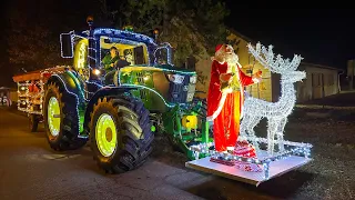 III. Domaszéki fénytraktoros felvonulás 2023 🎄 Tractor parade Christmas - Hungary