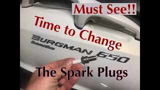 How To Change Spark Plugs on a Suzuki Burgman 650