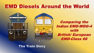EMD Diesel locomotives | EMD WDG4 | EMD Class 66 | Indian Railways | Great Britain | Europe | 710G3B