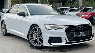 2019/69 Audi A6 S Line Black Edition TDi 40 in Glacier White for sale at George Kingsley Colchester