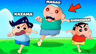 Big Masao Eating Everyone ft. Shinchan 😱🔥 | Roblox Eat Your Friends | Funny Game 😂