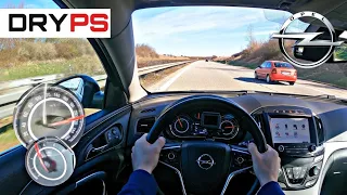 Opel Insignia 1.6 CDTI - POV ТЕСТ-ДРАЙВ - МАКСИМАЛЬНАЯ СКОРОСТЬ на немецком Автобане