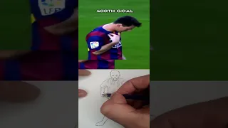 Messi 1 100 200 300 400 500 600 700 800 Goals #shorts