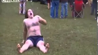 Dude Tripping Balls at Midwest Music festival