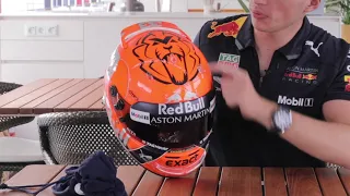 Max Verstappen reveals his orange Spa 2018 helmet