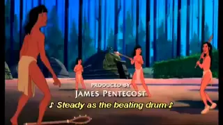 Steady As The Beating Drum + Reprise - Pocahontas (lyrics)