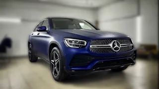 Оклейка Mercedes GLC Coupe в прозрачный мат + антихром