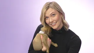 Karlie Kloss Plays With Puppies While Answering Fan Questions