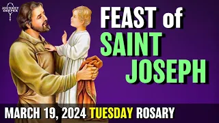 FEAST of St Joseph 🤎 TUESDAY ROSARY March 19, 2024, SORROWFUL Mysteries of the Rosary 🤎