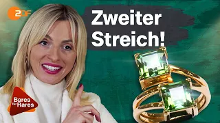 Zuerst Ohrringe, jetzt noch ein Luxus-Ring: Lisa verwandelt altbackene Brosche! | Bares für Rares