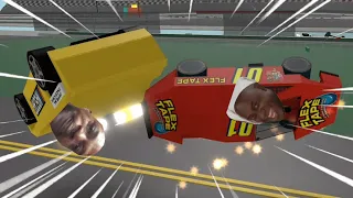 The Roblox Nascar Car crash experience! (FUNNY MOMENTS)