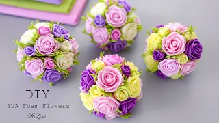 🌸 ЦВЕТЫ ИЗ ФОАМИРАНА 🌸 РЕЗИНОЧКИ С ЦВЕТАМИ 🌸 EVA Foam Flowers 🌸