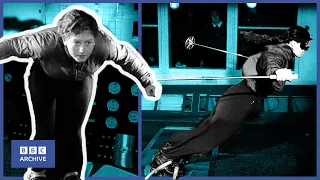 1951: Skiing in a WIND TUNNEL | Newsreel | Classic Sport | BBC Archive