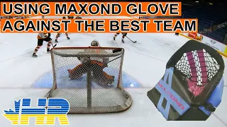 Using Maxond Heritic Prototype glove against the best team! Tigers beer league hockey goalie GoPro