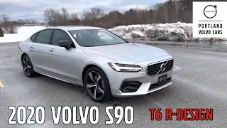 2020 Volvo S90 T6 R-Design in Bright Silver Metallic