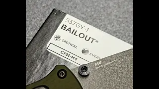 Benchmade 537 Bailout 537GY-1 CPM-M4 unboxing