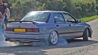 Ford Sierra Cosworth Compilation - Leaving Car Meets