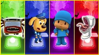 Bus Eater 🆚 Sheriff Labrador 🆚 Pocoyo 🆚 Toilet Eater ❗Who WIN❗?