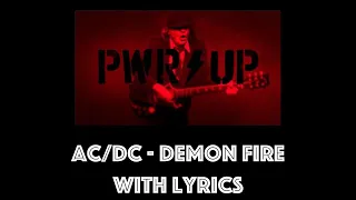 AC/DC - Demon Fire With Lyrics