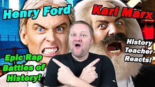 Henry Ford vs Karl Marx | Epic Rap Battles of History | History Teacher Reacts