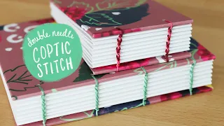 Double Needle Coptic Stitch Bookbinding Tutorial | Sea Lemon