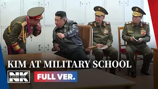 Kim Jong-un inspects military school, vows to crush the country's enemies without hesitation