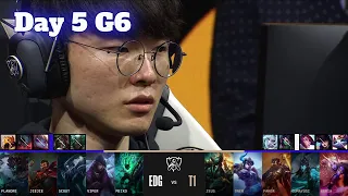 EDG vs T1 | Day 5 LoL Worlds 2022 Main Group Stage | T1 vs Edward Gaming - Groups full game