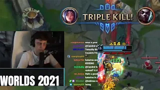 Caedrel reacts to Tenacity getting a quadrakill on Irelia