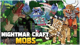 NIGHTMARE CRAFT: MOBS MOD | MINOTAURO, DINOSSAUROS E MONSTROS! | REVIEW PARTE 1 (FORGE 1.18.2)