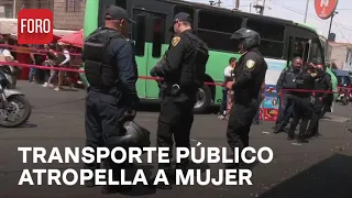 Unidad de transporte público atropella a mujer de la tercera edad en Tláhuac - Noticias MX