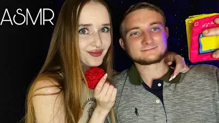 АСМР с моим МУЖЕМ 2💋💕/ASMR my husband tries asmr👩🏼‍❤️‍💋‍👨🏼