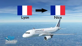 Vol Lyon (LFLL) - Nice (LFMN) en A319 | Flight Simulator 2020