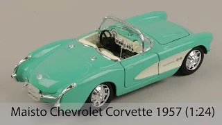 Распаковка Maisto Chevrolet Corvette 1957 (1:24)