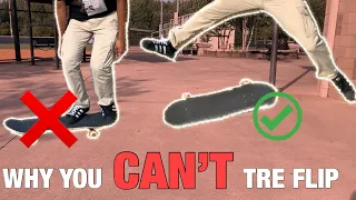 How to tre flip! The EASIEST way! | Common mistakes!