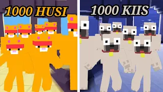 1000 HUSI VS 1000 KIIS A MINECRAFTBAN!