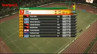 Women's 100 Meters Sprint Final 15th Pacific Games 2015