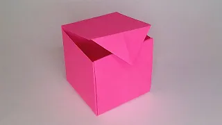 How to make a paper BOX with a lid EASY✅ | Origami STEP BY STEP